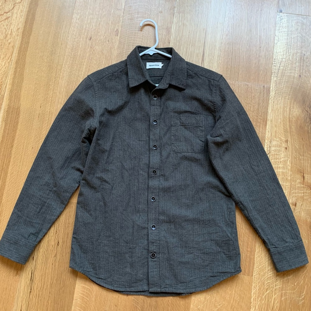 Taylor Stitch Black-Brown Casual Button Down Shirt